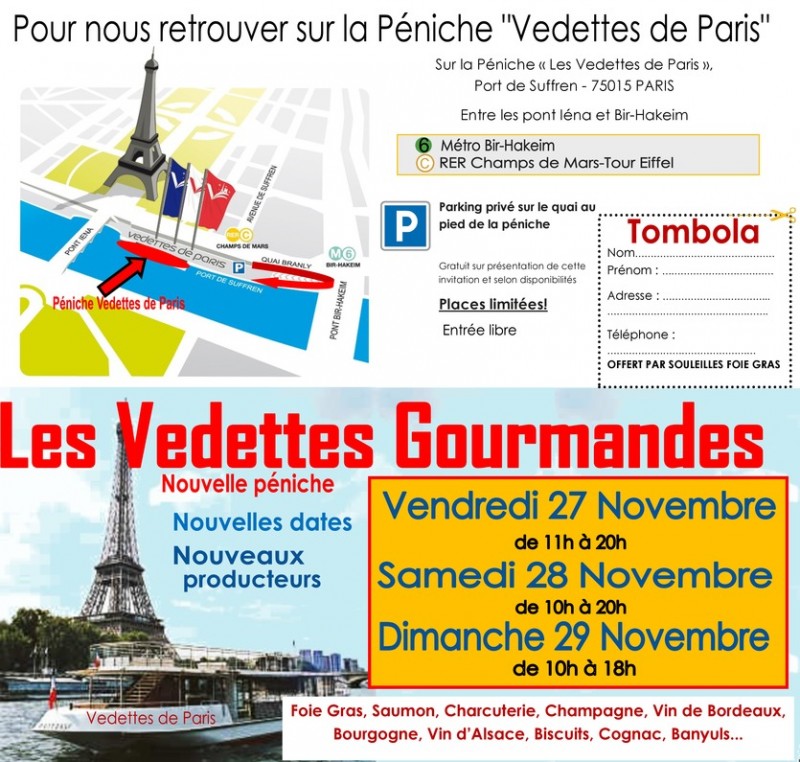 RDV salon « Les Vedettes Gourmandes » RDV salon « Les Vedettes Gourmandes »